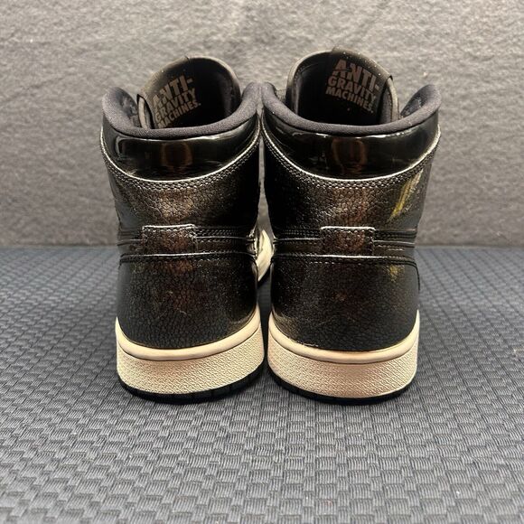 Size 8-Nike Air Jordan 1 Retro Black Patent Anti Gravity - Picture 6 of 10